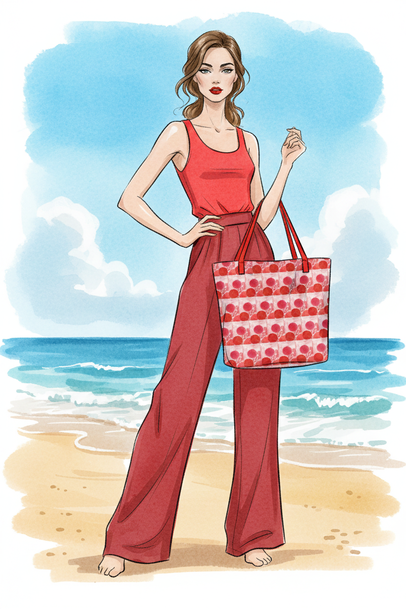 Modest Beach Fashion Girl 2